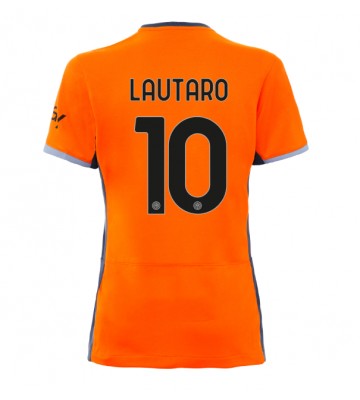 Inter Milan Lautaro Martinez #10 Tercera Equipación Mujer 2023-24 Manga Corta